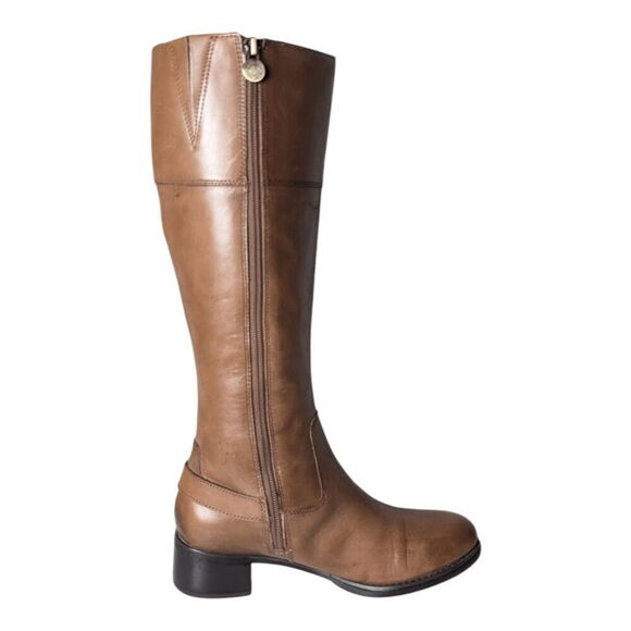 FRANCO SARTO Chipper Tall Leather Riding Boot Size 8M-WC - Picture 7 of 9